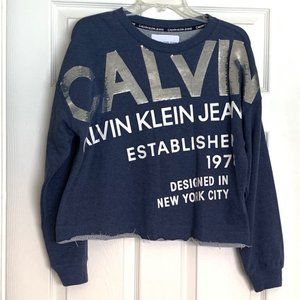 Calvin Klein Women's Top. Blue. Size M
